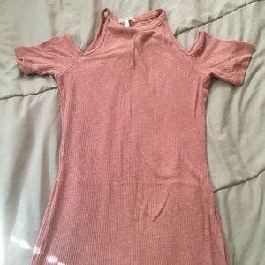 Cold shoulder Pastel Pink dress